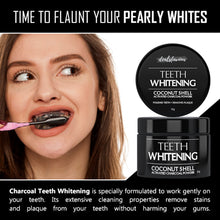 Load image into Gallery viewer, Coconut Shell Activated Charcoal Instant Teeth Whitening Powder (50GM)